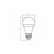 Лампочка Eurolamp A60 8W E27 2700K (deco) акция 1+1 new (MLP-LED-A60-08273(Amber)new)