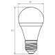 Лампочка Eurolamp E27 (MLP-LED-A60-10274(E))