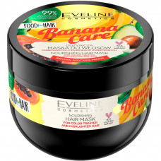 Маска для волосся Eveline Cosmetics Food For Hair Banana Care 500 мл (5901761988932)