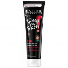 Скраб для обличчя Eveline Cosmetics Clean Your Skin SOS ультраочисний пілінг-скатка 100 мл (5901761994056)
