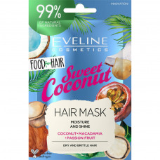 Маска для волосся Eveline Cosmetics Food For Hair Sweet Coconut 20 мл (5903416002567)