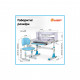 Парта зі стільцем Evo-kids Blue (BD-21 BL)