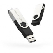 USB флеш накопичувач eXceleram 32GB P1 Series Silver/Black USB 2.0 (EXP1U2SIB32)