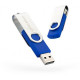 USB флеш накопичувач eXceleram 32GB P1 Series Silver/Blue USB 2.0 (EXP1U2SIBL32)