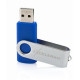 USB флеш накопичувач eXceleram 32GB P1 Series Silver/Blue USB 2.0 (EXP1U2SIBL32)