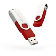 USB флеш накопичувач eXceleram 32GB P1 Series Silver/Red USB 2.0 (EXP1U2SIRE32)