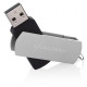 USB флеш накопичувач eXceleram 16GB P2 Series Silver/Black USB 2.0 (EXP2U2SIB16)