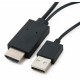 Перехідник MHL, microUSB (5pin) M, USB M-HDMI AM (1.8m) Extradigital (KBV1683)