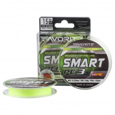 Шнур Favorite Smart PE 3x 150м 0.6/0.132mm 12lb/5.4kg Fl.Yellow (1693.10.56)