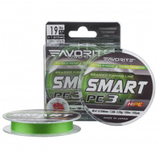 Шнур Favorite Smart PE 3x 150м 0.5/0.117mm 9lb/4.1kg Light Green (1693.10.65)