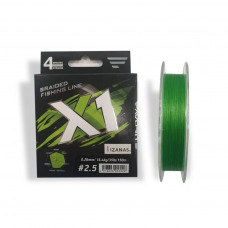 Шнур Favorite X1 PE 4x 150m 2.5/0.260mm 35lb/16.4kg Light Green (1693.11.34)