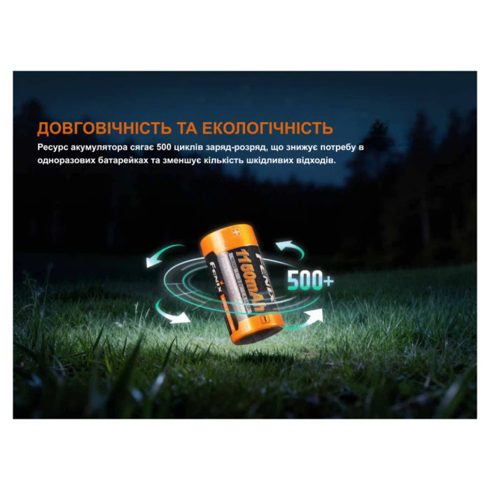 Акумулятор Fenix 16340 (1150 mAh) (ARB-L16-1150P)