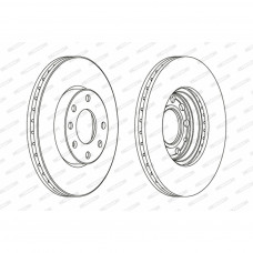 Гальмівний диск FERODO DDF1041