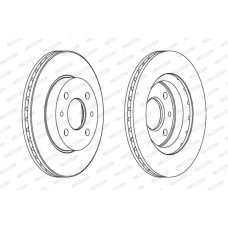 Гальмівний диск FERODO DDF1142