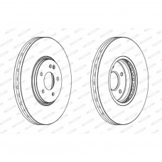 Гальмівний диск FERODO DDF1670C-1