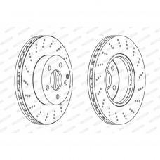 Гальмівний диск FERODO DDF1693C