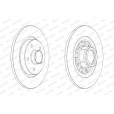 Гальмівний диск FERODO DDF1734-1