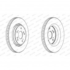 Гальмівний диск FERODO DDF1820C