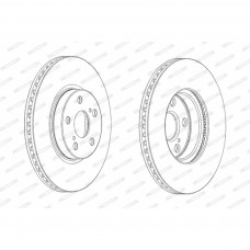 Гальмівний диск FERODO DDF1865C