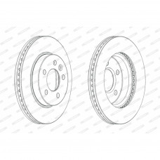 Гальмівний диск FERODO DDF2017C