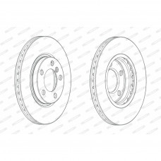 Гальмівний диск FERODO DDF2125C