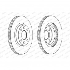 Гальмівний диск FERODO DDF2327C