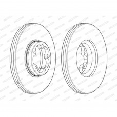 Гальмівний диск FERODO DDF2468-1