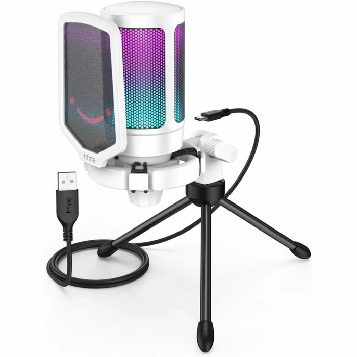 Мікрофон Fifine A6TW USB White (A6TW)