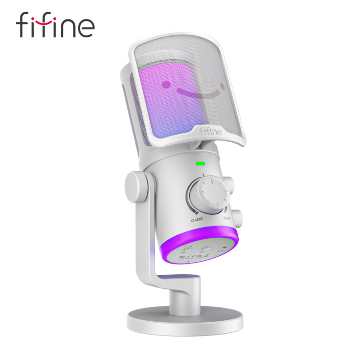 Мікрофон Fifine AM6W USB White (AM6W)