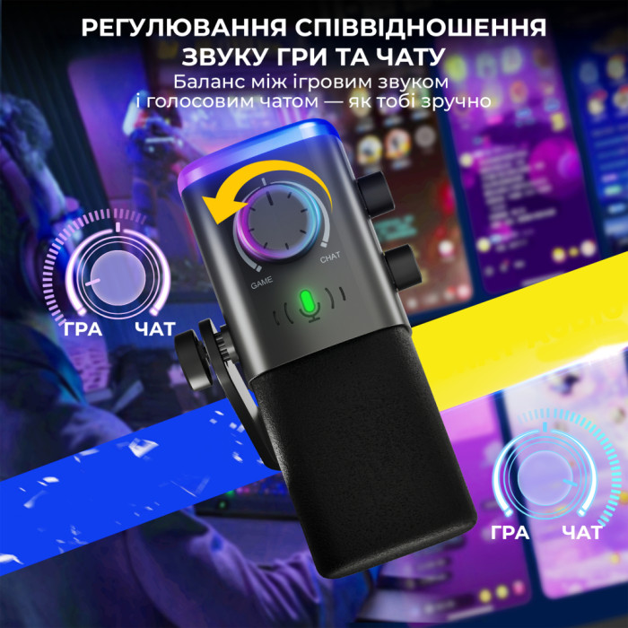 Мікрофон Fifine AM9 USB Black (AM9)