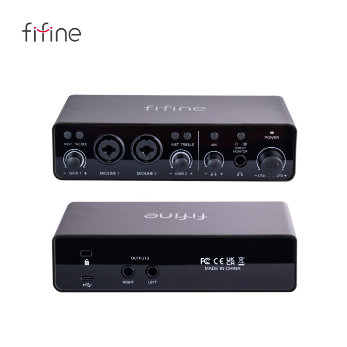 Аудіоінтерфейс Fifine Ampli 3
