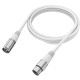 Мікрофонний кабель Fifine XLR Male to Female White 1.8 м (L9CW)