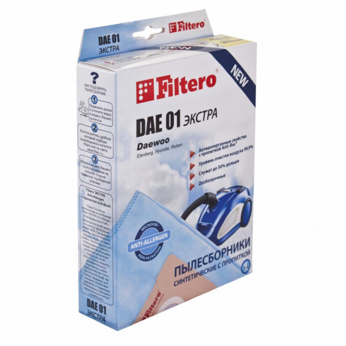 Мішок для пилососу Filtero DAE 01(4) Эконом