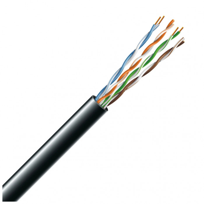 Кабель мережевий FinMark Cat.5e U/UTP PE 4х2х24 AWG (7091003) 305м1бхт