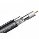 Кабель телевізійний FinMark RG-660, CCS, +steel wire, 305м, black (F660BVM_305_black)