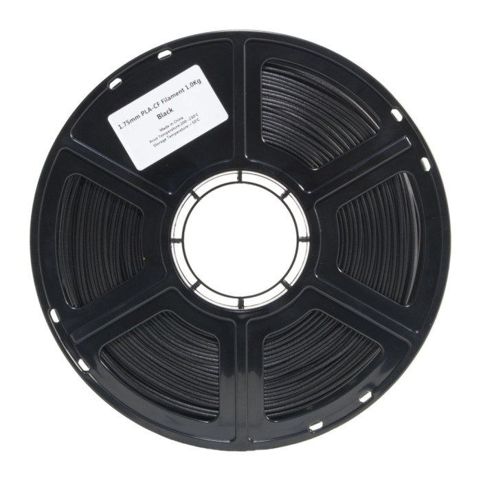 Пластик для 3D-принтера Flashforge PLA-CF 1,75mm 1kg Black (90007818001)