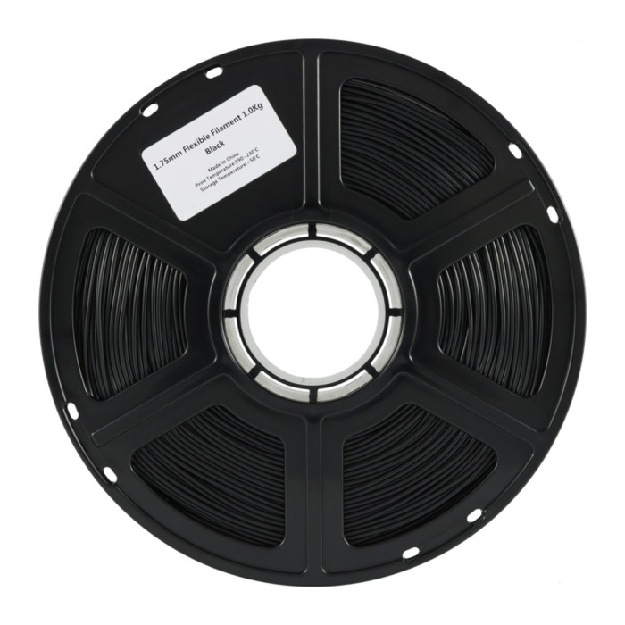 Пластик для 3D-принтера Flashforge FLEXIBLE 85A 1,75mm 1kg Black (FLB1)