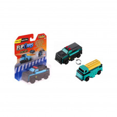 Машина Flip Cars 2 в 1 Поліцейський позашляховик і Автоцистерна (EU463875-08)