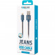 Дата кабель USB 2.0 AM to Lightning jeans Forever (T_01628)