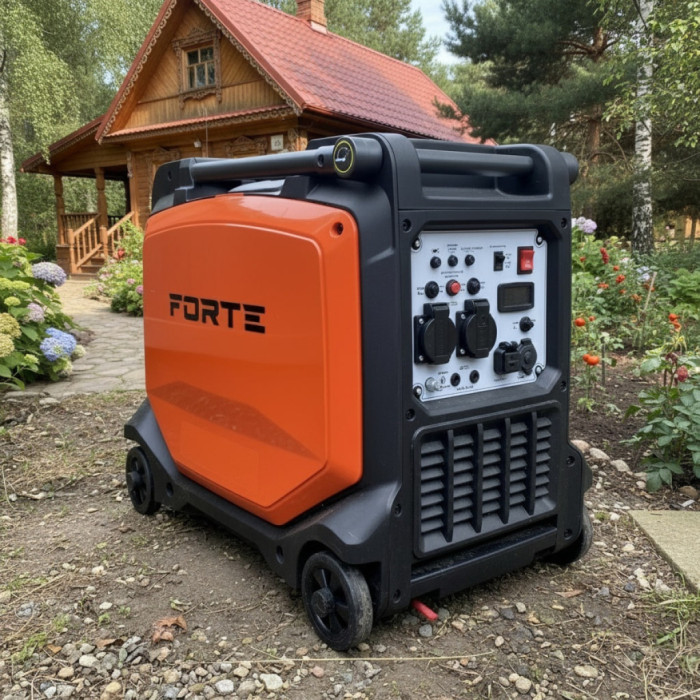 Генератор Forte інверторний FG6500iE 5kW, стартер ручний, електричний , 11л. (148252)