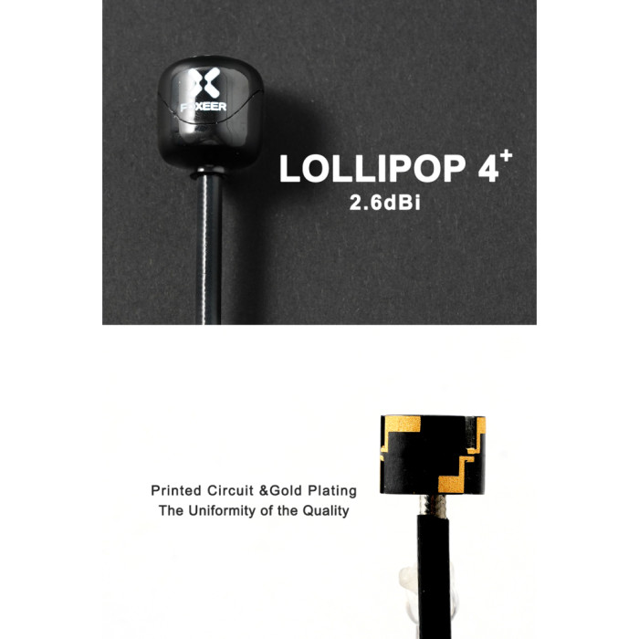 Антена для дрона Foxeer Lollipop 4 Plus High Quality 5G SMA Angle 150mm RHCP 1шт. (PA14745ANGLE)