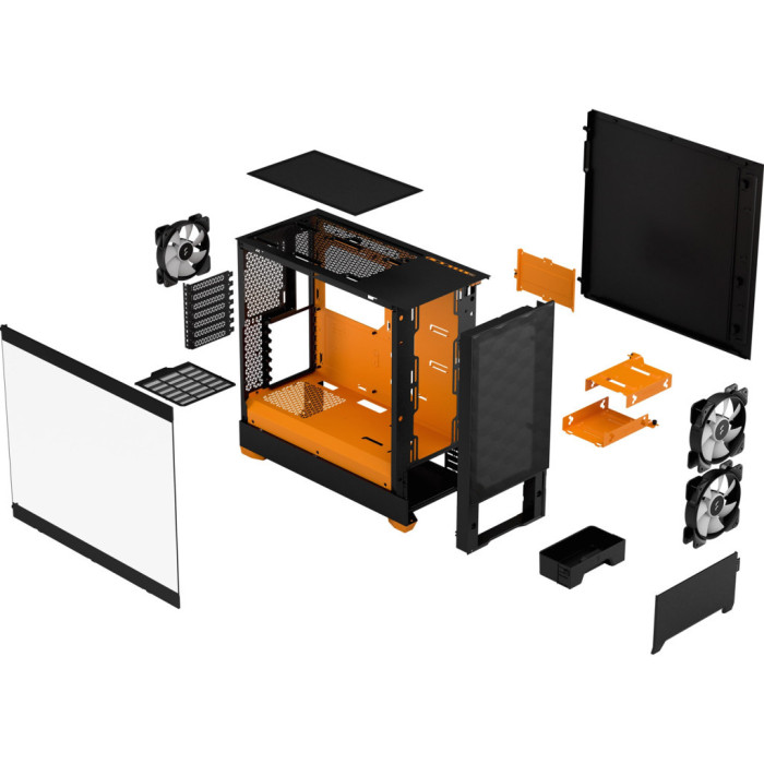 Корпус для ПК Fractal Design Pop Air RGB Orange Core TG (FD-C-POR1A-05)