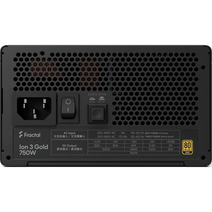 Блок живлення Fractal Design 750W Ion 3 Gold (FD-P-IA3G-750-EU)