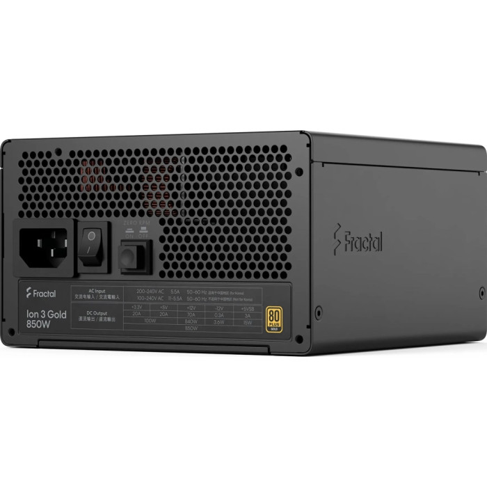 Блок живлення Fractal Design 850W Ion 3 Gold (FD-P-IA3G-850-EU)