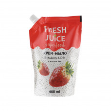 Рідке мило Fresh Juice Superfood Strawberry & Chia дой-пак 460 мл (4823015943348)