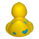 Іграшка для ванної Funny Ducks Качка Жовта у блакитних сердечках (0905)
