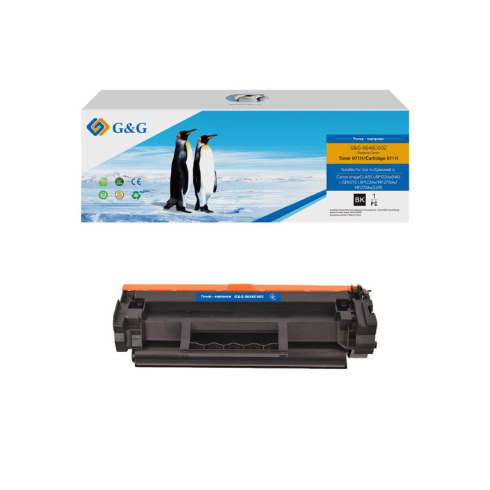 Картридж G&G Canon 071H MF272/MF275/LBP122 Black (2500 ст.) (G&G-5646C002)