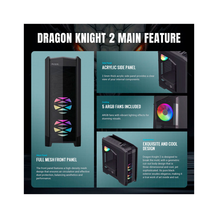 Корпус для ПК Gamemax Dragon Knight 2