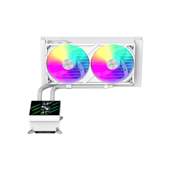 Система рідинного охолодження Gamemax GLACIER 240 LCD WH