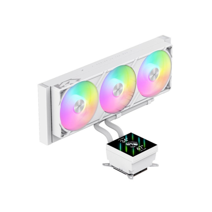 Система рідинного охолодження Gamemax GLACIER 360 LCD WH